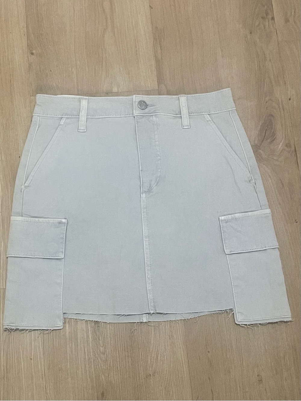 Joe's Jeans light grey Cargo Pocket Mini Skirt